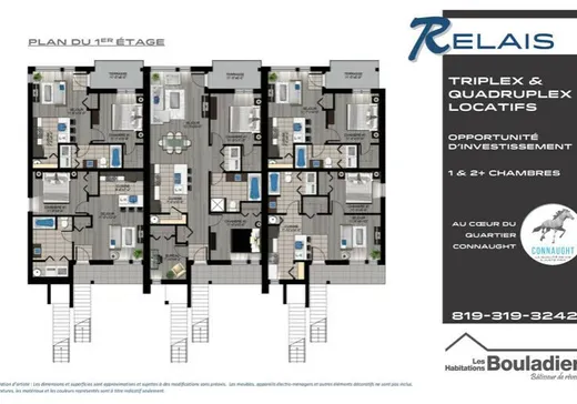 Triplex à vendre - 304 Av. de l'Hippodrome, Gatineau, J9H 0L5