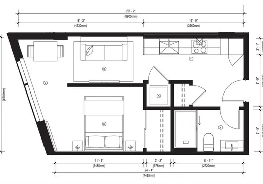 Condo à vendre - 1030 Rue De Bleury, Montréal (Centreville), H2Z 0B8
