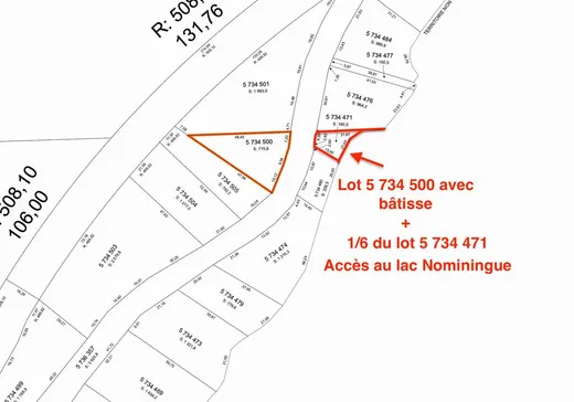 Bungalow à vendre - 3700 Ch. du Tour-du-Lac, Nominingue, J0W1R0