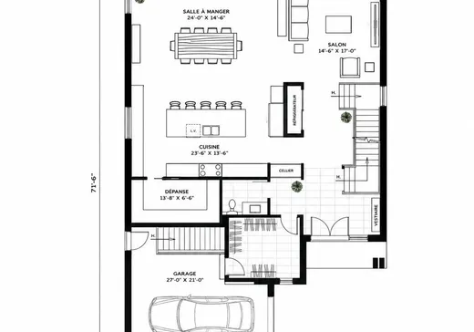 Maison à vendre - 1187 Rue Jeanne-d'Arc, Laval (Sainte-Dorothee), H7Y 1N4