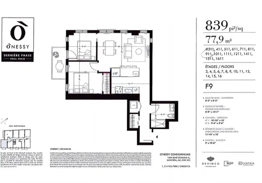 Condo for sale - 1800 Boul. René-Lévesque O., App. 911, Montreal (Downtown), H3H 2H2